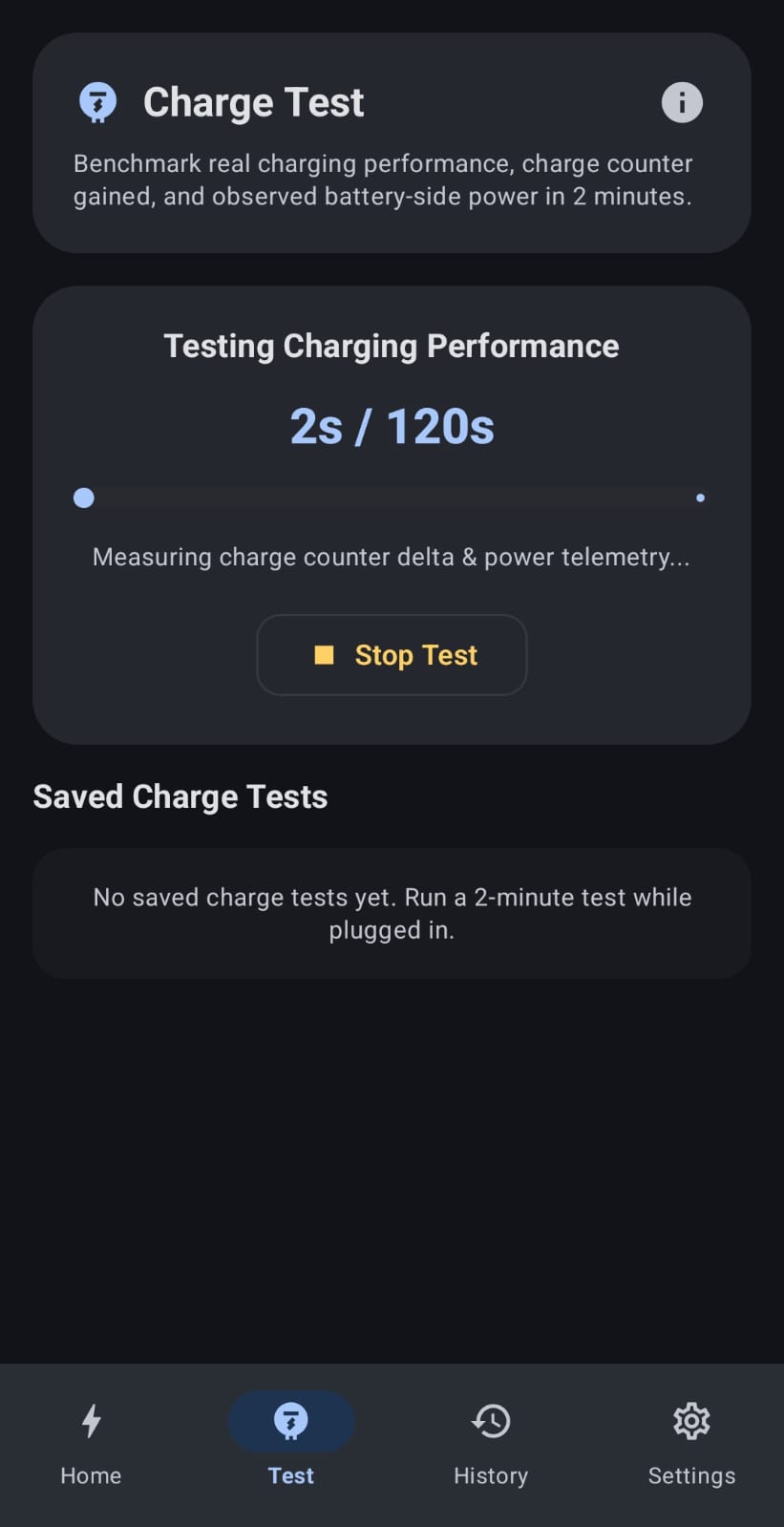 Charge test